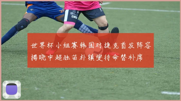 世界杯小组赛韩国对捷克首发阵容揭晓中超独苗朴镇燮待命替补席